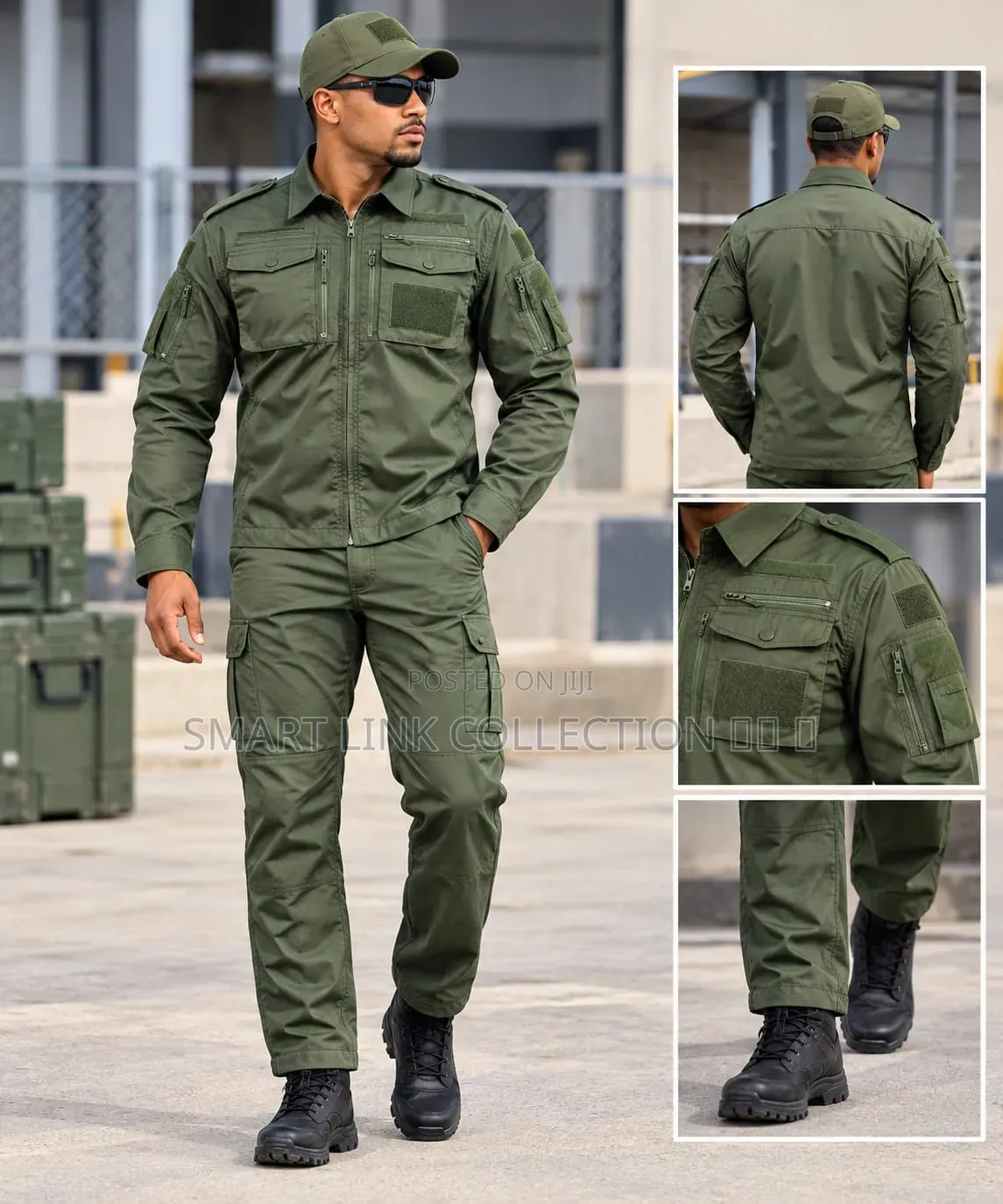 Two-Piece Tactical Combat Jacket and Cargo Pants
