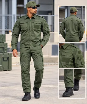 Two-Piece Tactical Combat Jacket and Cargo Pants