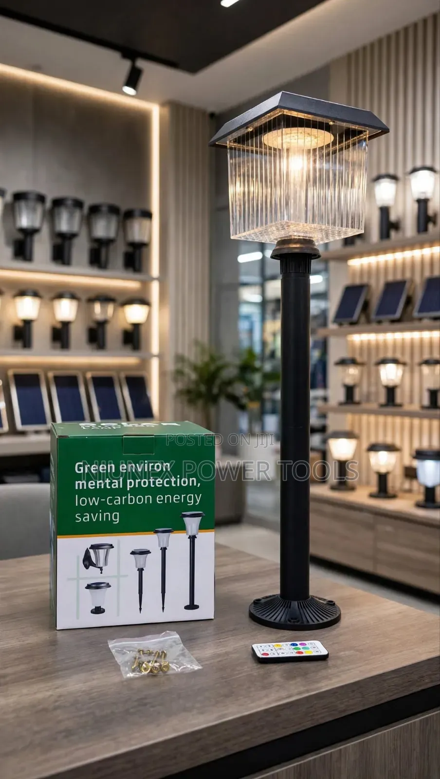 YX 3103 Solar Garden Pillar Light