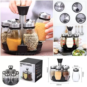 7pc Rotating Spice Rack Set