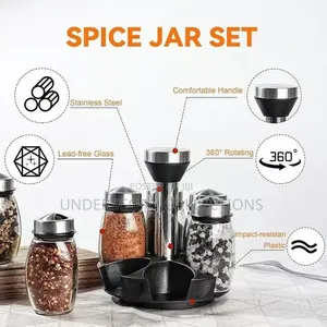 7pc Rotating Spice Rack Set