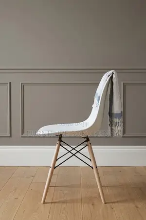 Home Chairs; White Armless Eames Chair