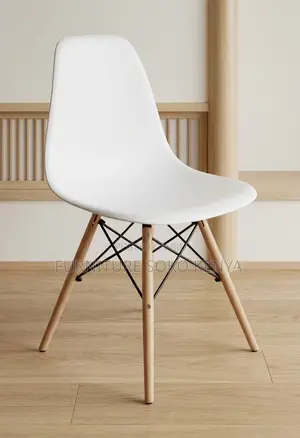 Home Chairs; White Armless Eames Chair
