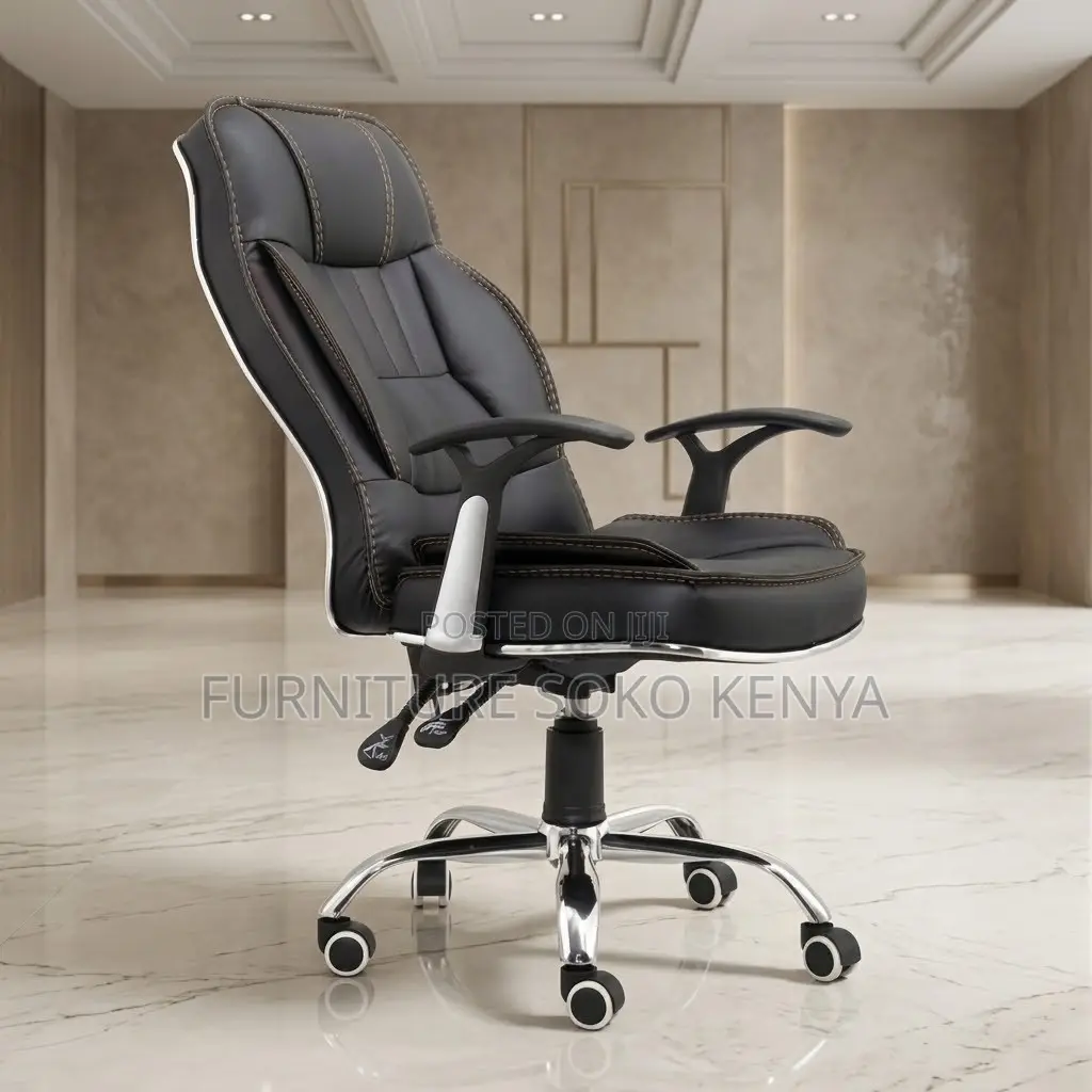 Office Chairs; High Backrest Leather Reclining Office Seat