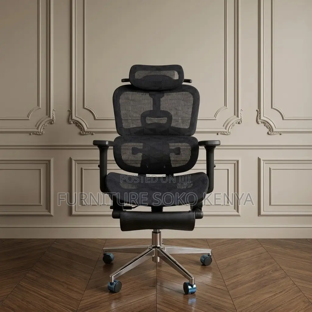 Office Chairs; Executive High Backrest Chair With Footrest