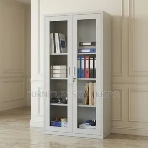 Office Cabinet; Gray Adjustable Shelves Office Cabinets