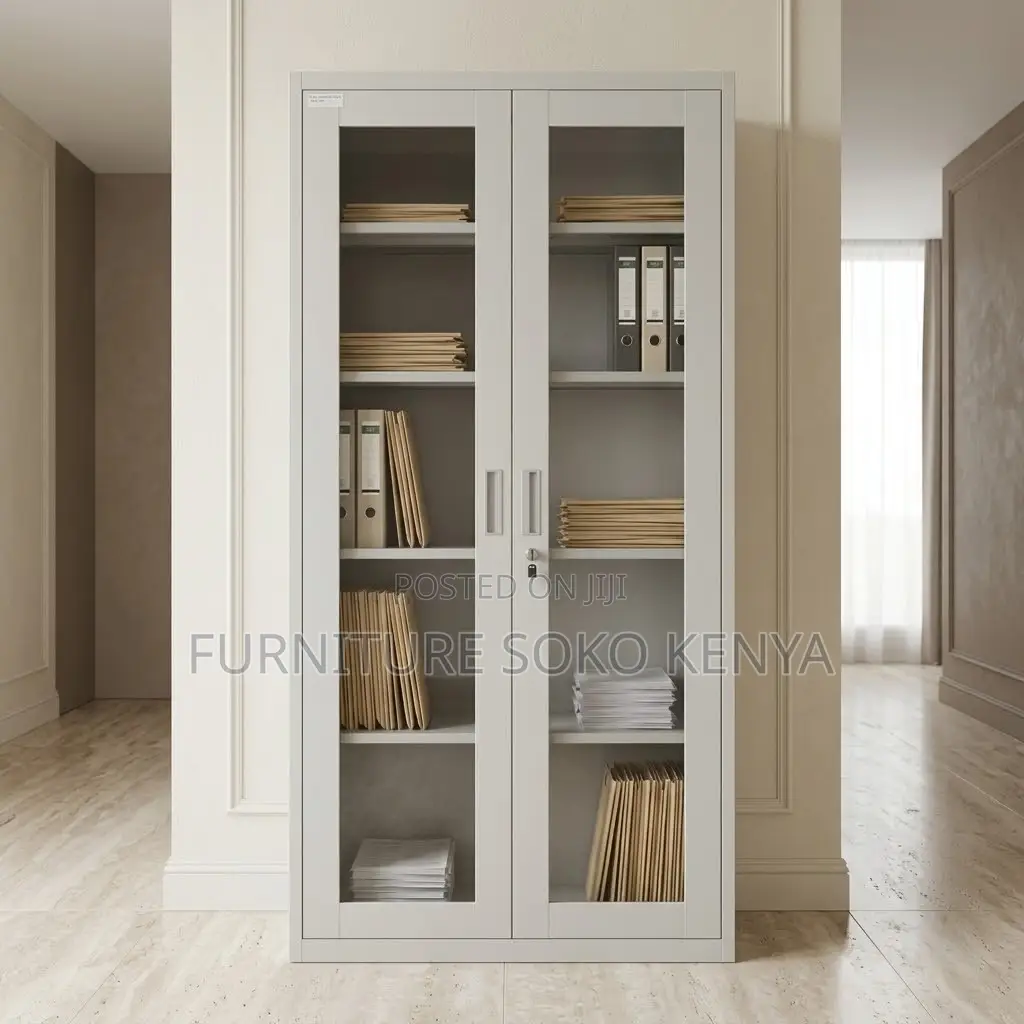 Office Cabinet; Gray Adjustable Shelves Office Cabinets