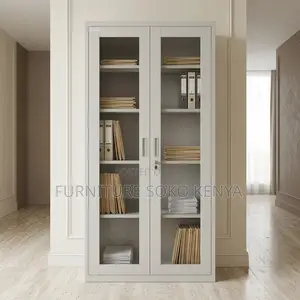 Office Cabinet; Gray Adjustable Shelves Office Cabinets