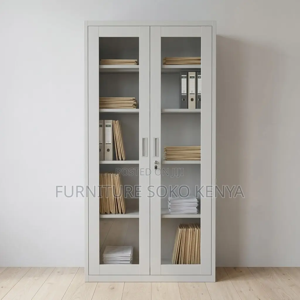 Office Cabinet; Gray Adjustable Shelves Office Cabinets