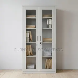 Office Cabinet; Gray Adjustable Shelves Office Cabinets