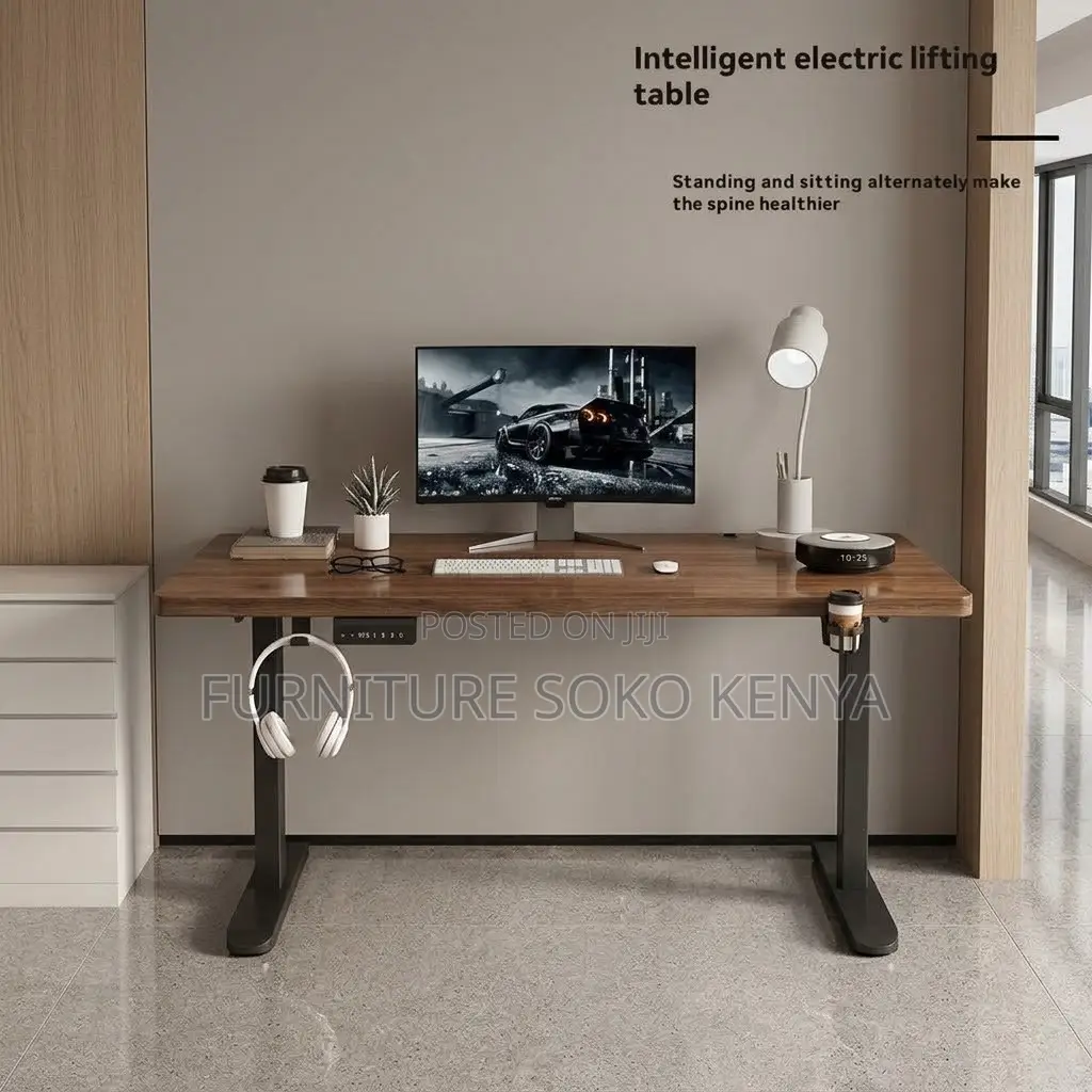 Office Desk; 1.2 Meter High Adjustable Sit Stand Desk