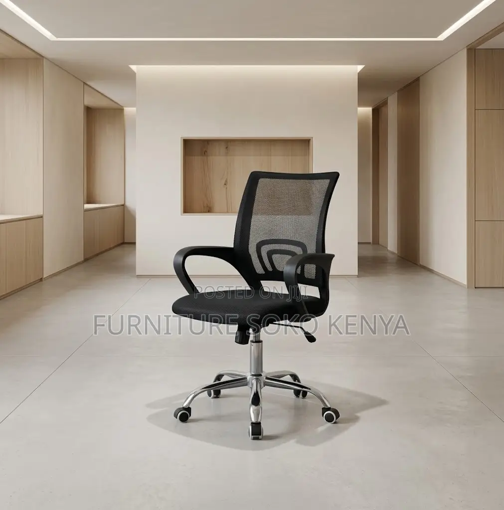 Office Chairs; Swivel Mid Backrest Clerical Mesh Chair
