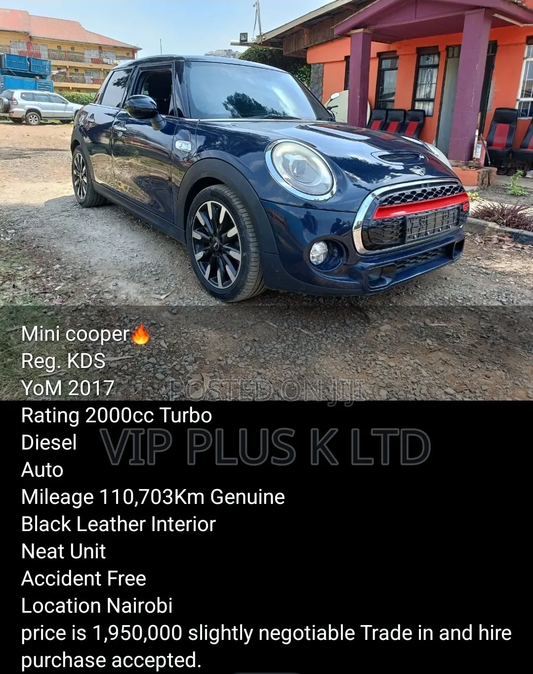 Mini Cooper 2017 Blue