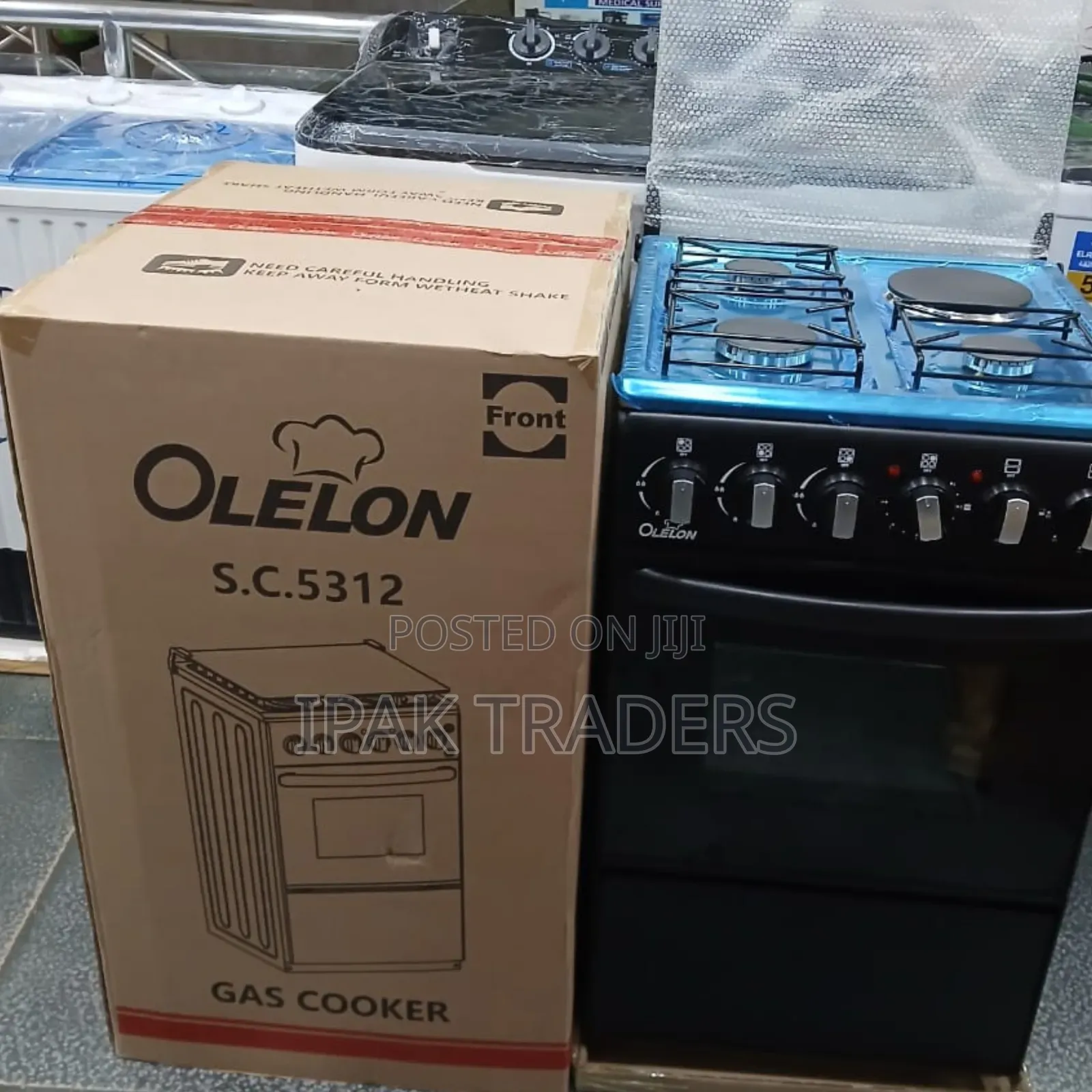 Olelon 50*55 3+1 Standing Cooker (Black) at