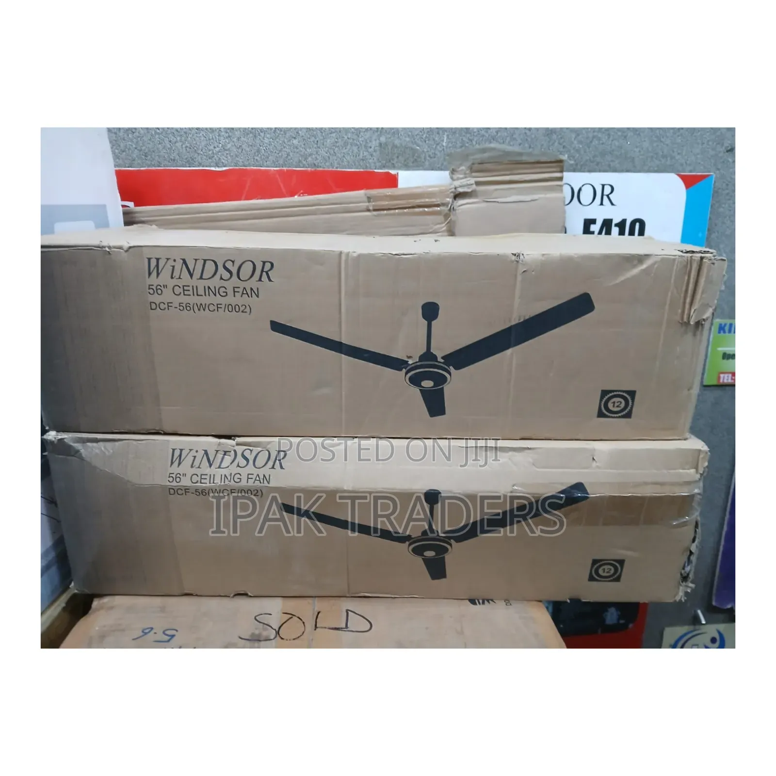 Windsor 56" Ceiling Fan 3 Metal Blades at