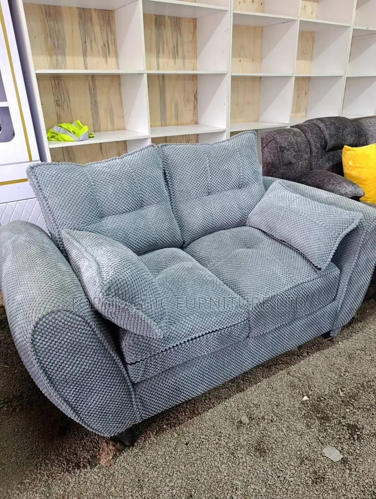 2seater Gray Butterfly  Spring Cushion