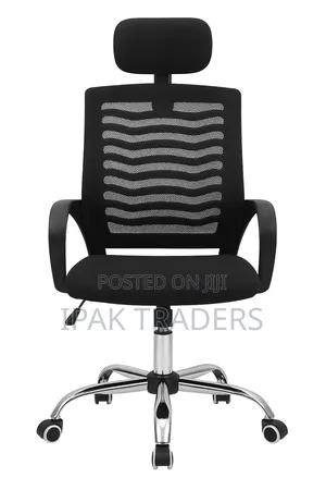 Secretarial Office Chair With Head Rest Available at