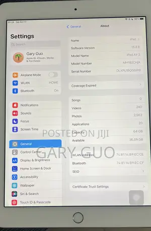Apple iPad Air 2 64 GB Gold