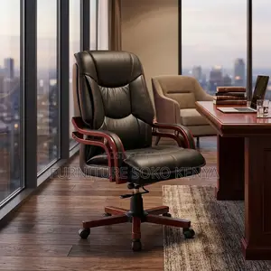 Office Chair; Executive High Leather Office Directors Chair