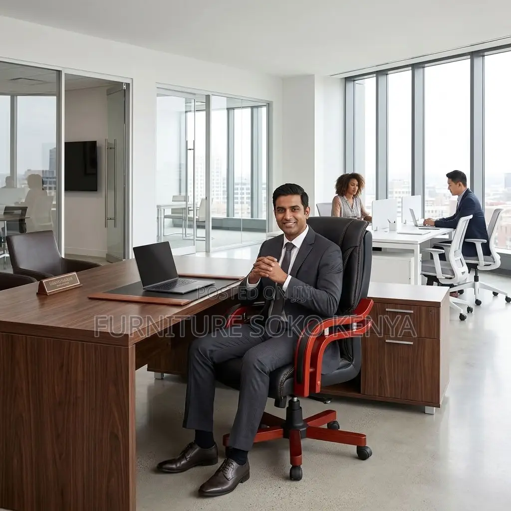 Office Chair; Executive High Leather Office Directors Chair