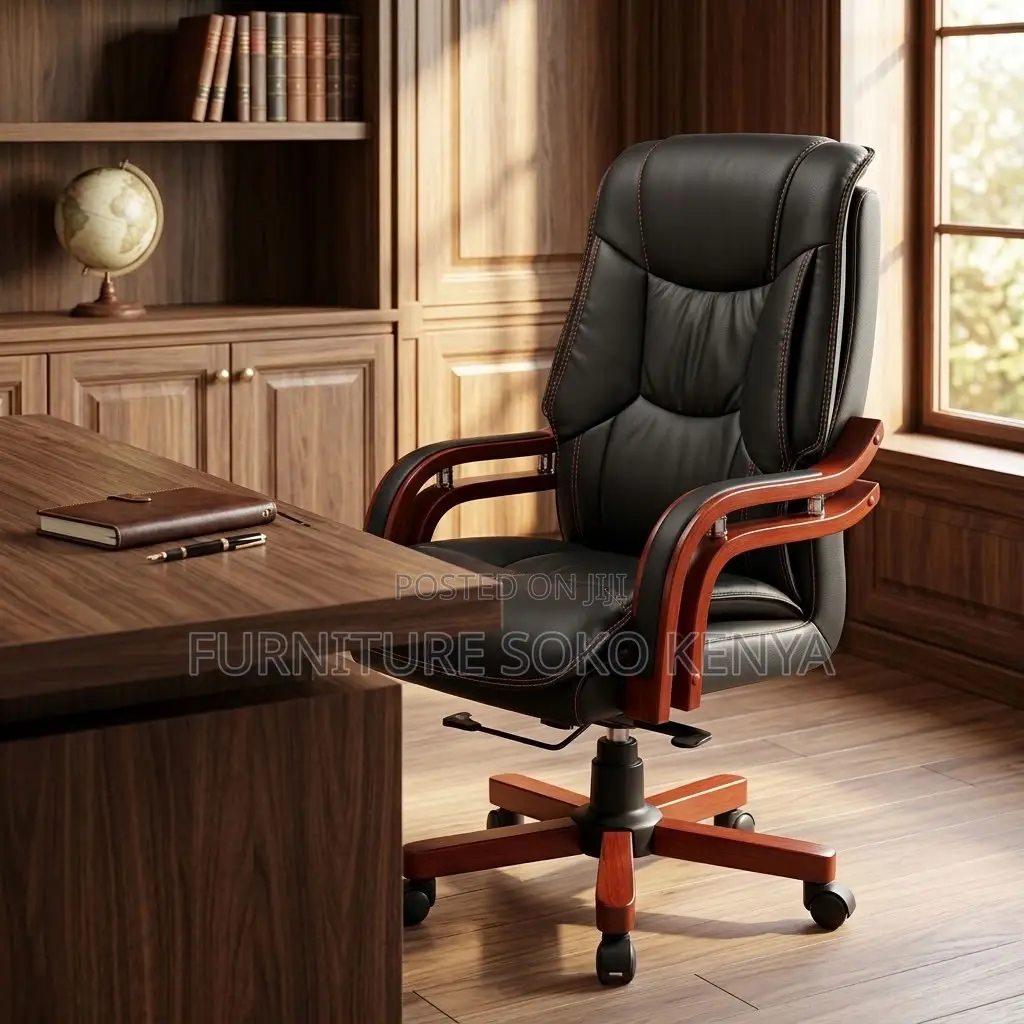 Office Chair; Executive High Leather Office Directors Chair