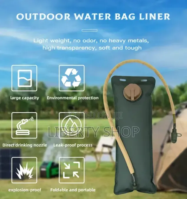 Reusable Hydration Water Bladder – Portable Water Reservoir With Drink