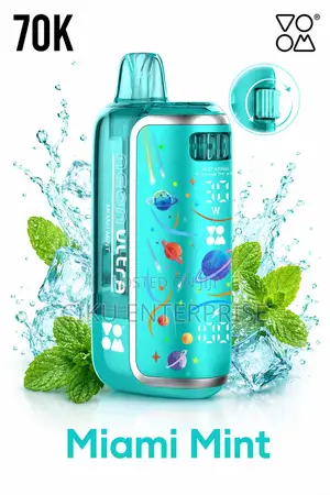 Miami Mint Voom Ultra Neon 70,000 Puffs Rechargeable Disposable Vape