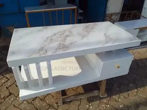 Coffee Table Marble With White and Black