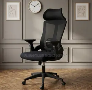 Office Chairs; Ergonomic Fabricated High Backrest Office Chair