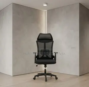 Office Chairs; Ergonomic Fabricated High Backrest Office Chair