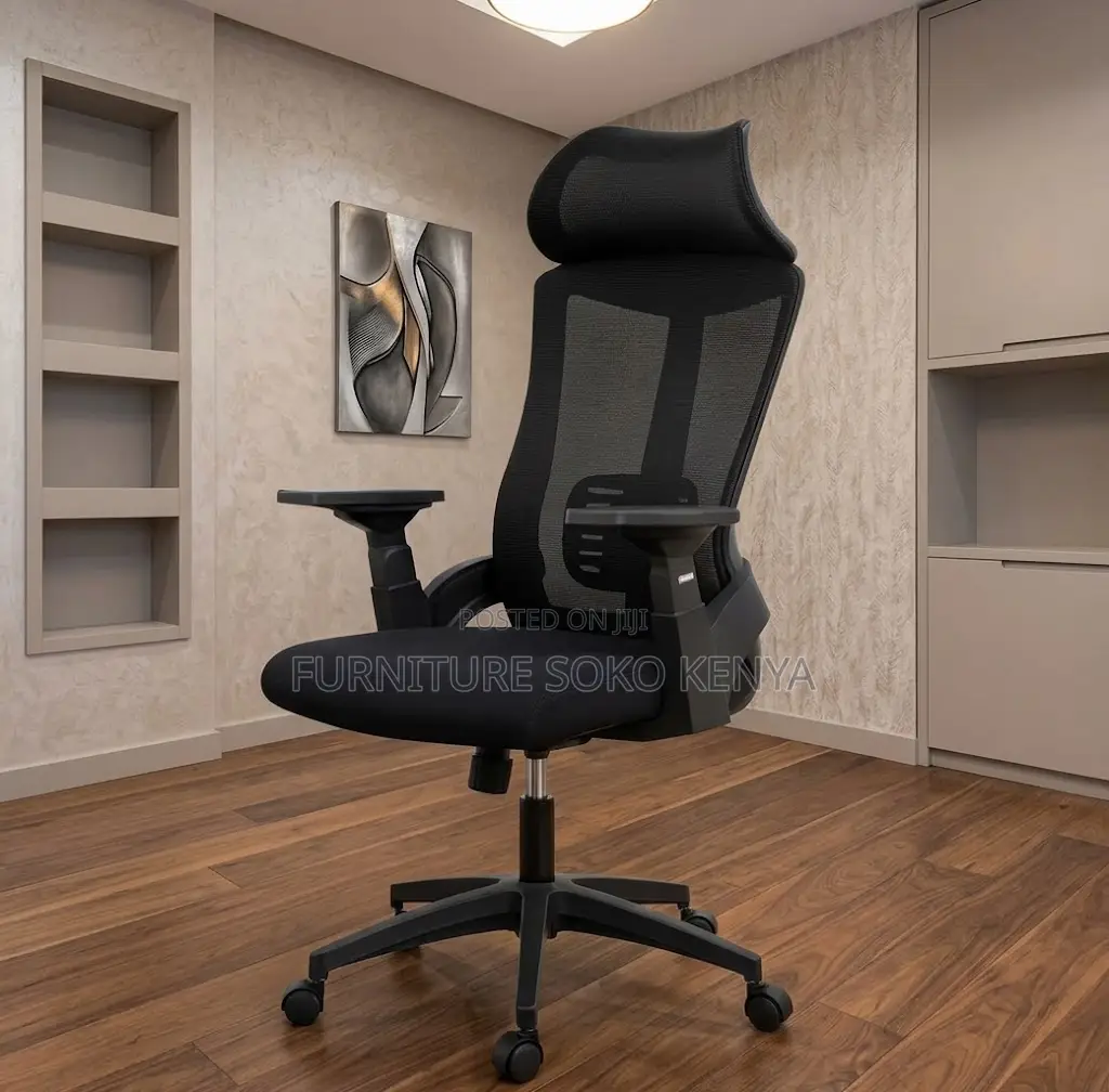 Office Chairs; Ergonomic Fabricated High Backrest Office Chair