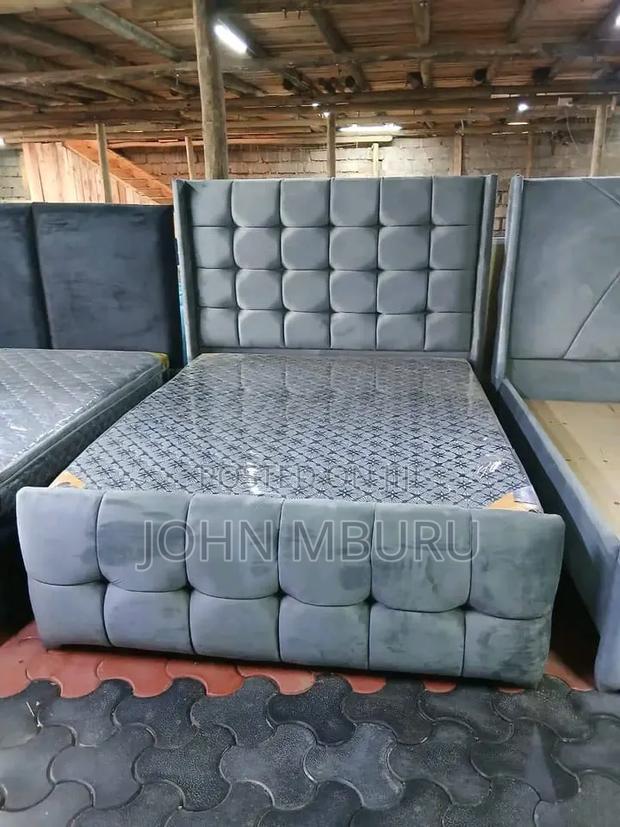 Chester Bed Gray Material 5*6