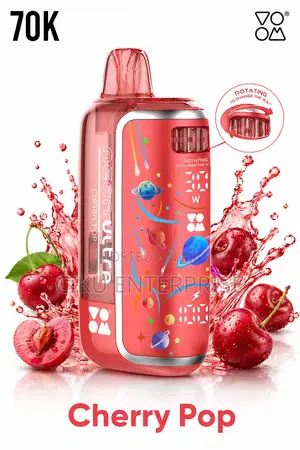 Cherry Pop Voom Ultra Neon 70,000 Puffs Rechargeable Disposable Vape
