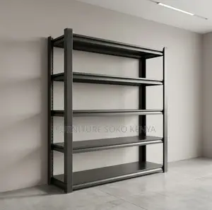 Storage Units; Five Tier Black Office Storage Rack Unit
