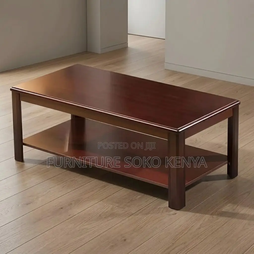 Coffee Table; Executive Home Office Mahogany Coffee Table