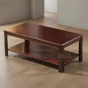 Coffee Table; Executive Home Office Mahogany Coffee Table