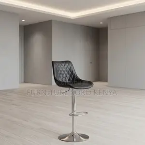 Barstools; Leather High Height Swivel Adjustable Barstools