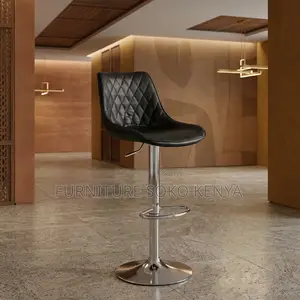 Barstools; Leather High Height Swivel Adjustable Barstools