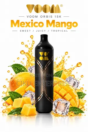 Mexico Mango Voom Orbis 15000 Puffs Non Rechargable Disposable Vape
