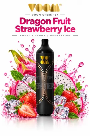 Dragon Fruit Voom Orbis 15000 Puffs Non Rechargable Disposable Vape