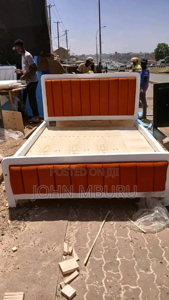 Curved Edges Frame With Orange Material