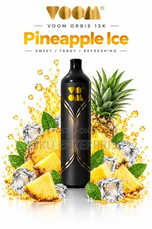 Pineapple Ice Voom Orbis 15000 Puffs Non Rechargable Disposable Vape