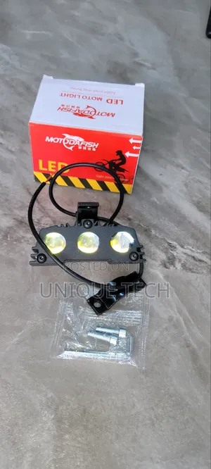 Motorbike LED Lights White Yellow Flickering Effect
