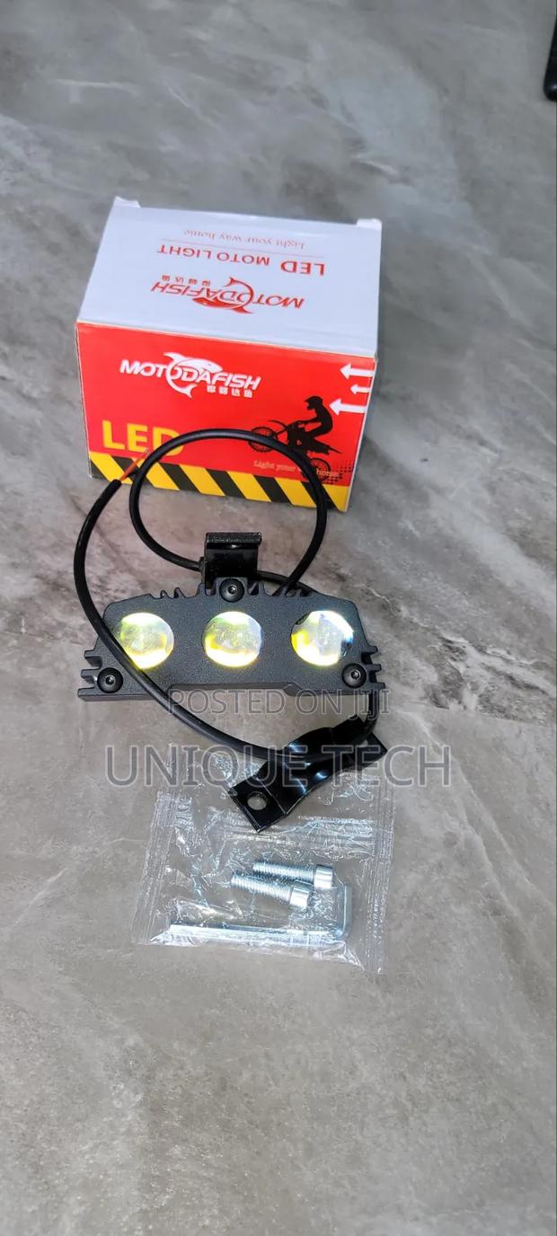 Motorbike LED Lights White Yellow Flickering Effect