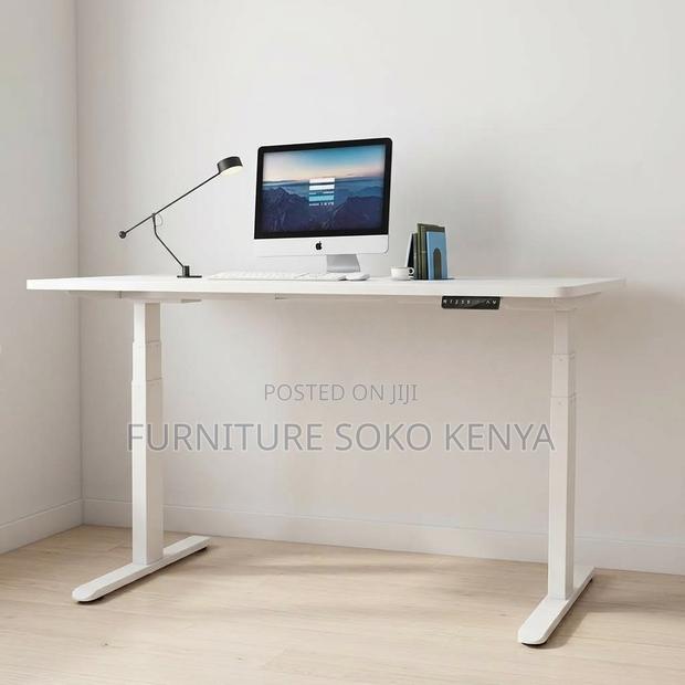 Office Desk; 1400mm Adjustable Standing Computer Desk - main view