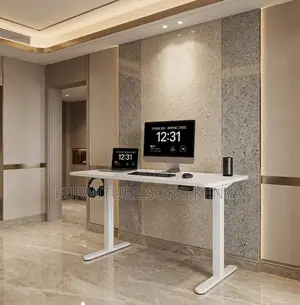 Office Desk; 1400mm Adjustable Standing Computer Desk