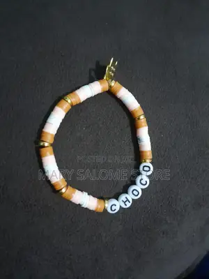 Clocolate-Themed Clay-Bead Bracelet
