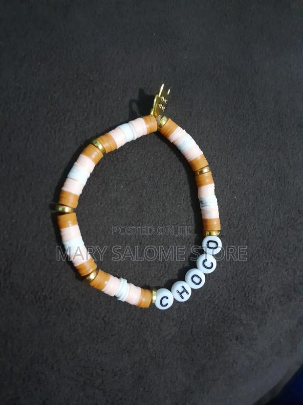 Clocolate-Themed Clay-Bead Bracelet