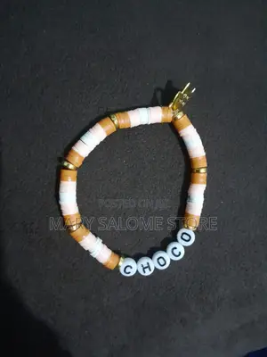 Clocolate-Themed Clay-Bead Bracelet