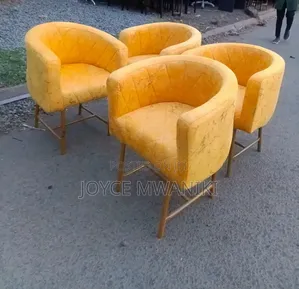 Manicure Seats or Styling Seats, Yellow Gold 